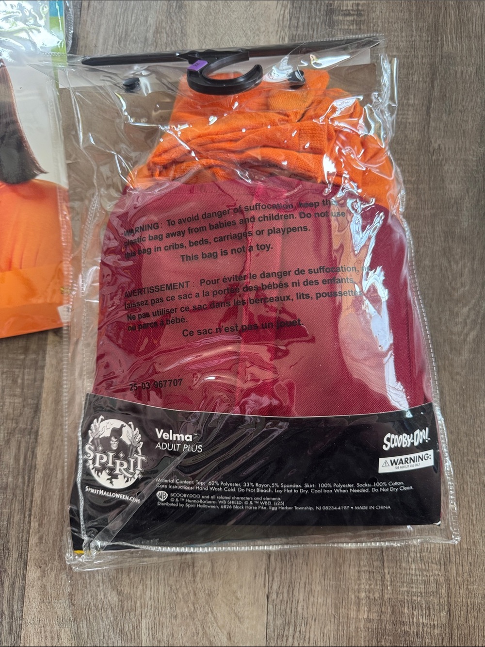 Spirit Velma Costume - Orange Top & Brown Skirt - Picture 4 of 8